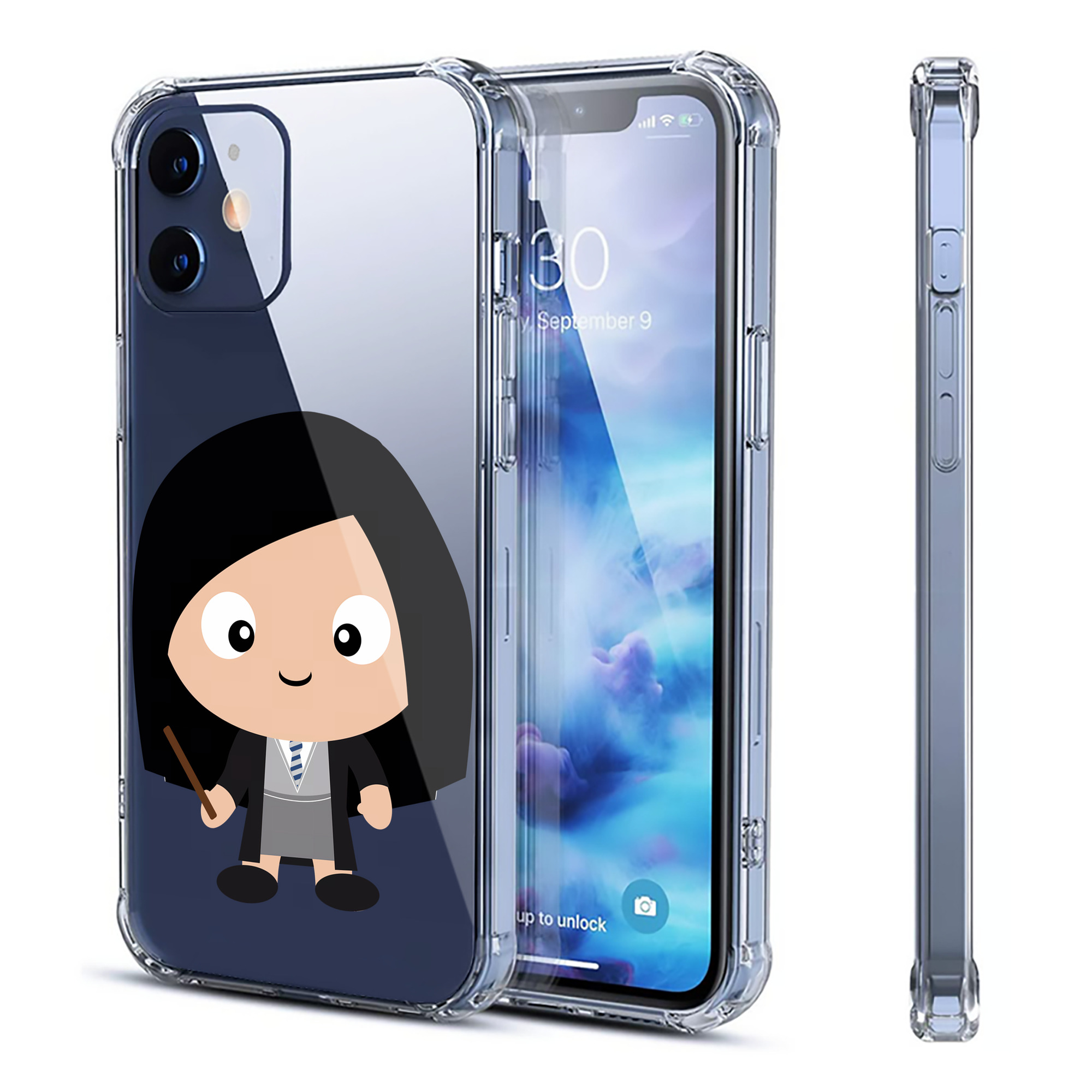 （画像用） Harry Potter ハリー・ポッターシリーズ 【iPhone 12シリーズ対応】透明スマホケース（クリアソフトケース）